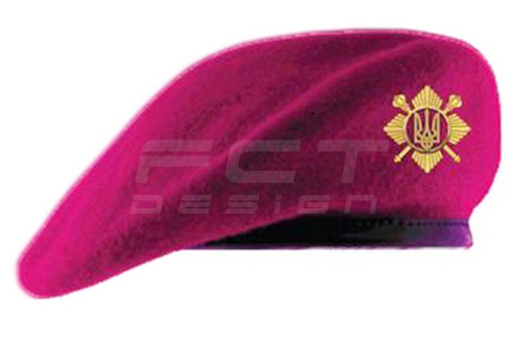 Берет Малиновый Отдельного Полка Президента в сборе 56