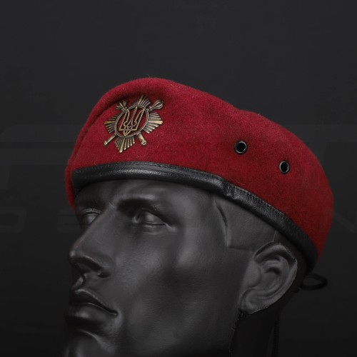 Берет Малиновый Отдельного Полка Президента в сборе 56