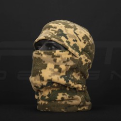 Шапка маска піксель ЗСУ зимова фліс