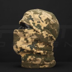 Шапка маска піксель ЗСУ зимова фліс