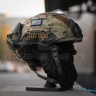 Баллистический бронешлем Fast 3A койот с наушниками Earmor M32 (X), фонариком и кавером Multicam