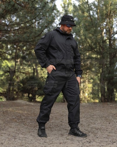 Костюм Горка упрощенный Рип-стоп Стрейч черный 40-42/3