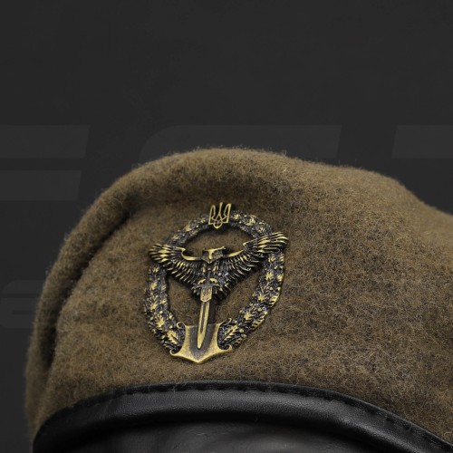 Берет Розвідки ГУР МО крапля в зборі степ 56 56