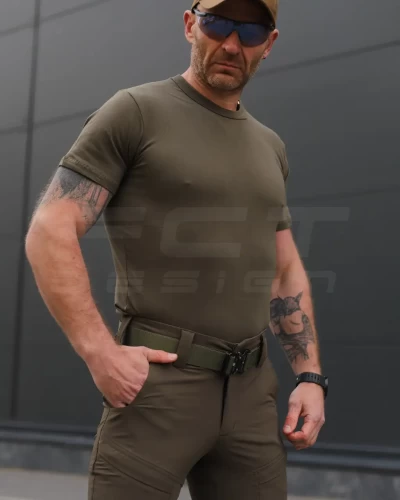Футболка тактична бавовна хакі 44 44