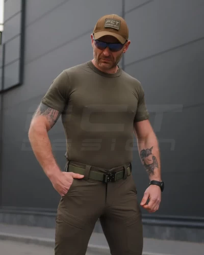 Футболка тактична бавовна хакі 44 44