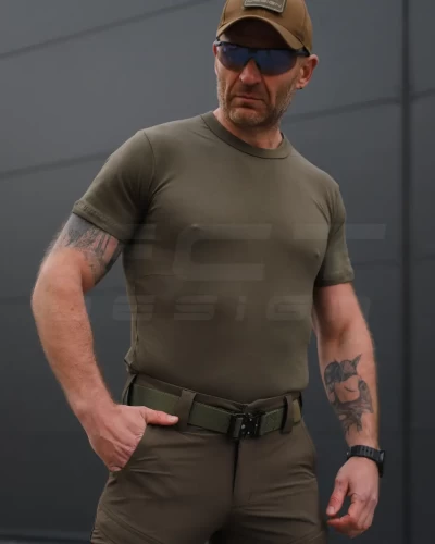 Футболка тактична бавовна хакі 44 44