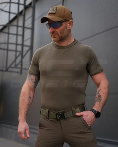 Футболка тактична бавовна хакі 44 44