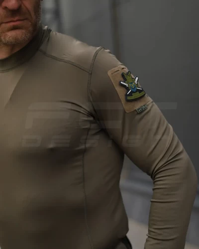 Лонгслів футболка довгий рукав тактична Джерсі стрейч хакі 44 44