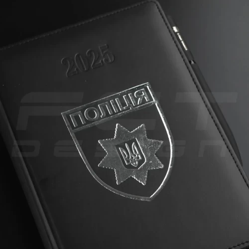 Блокнот щоденник Поліції датований з тисненням А5 на 2025 рік 14,8х21 см 14,8х21 см
