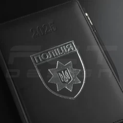 Блокнот щоденник Поліції датований з тисненням А5 на 2025 рік