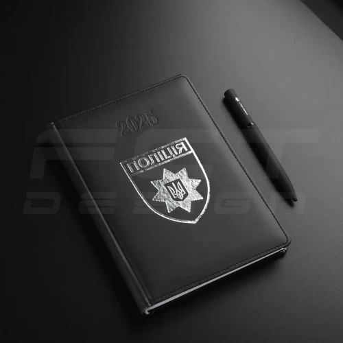 Блокнот щоденник Поліції датований з тисненням А5 на 2025 рік 14,8х21 см 14,8х21 см