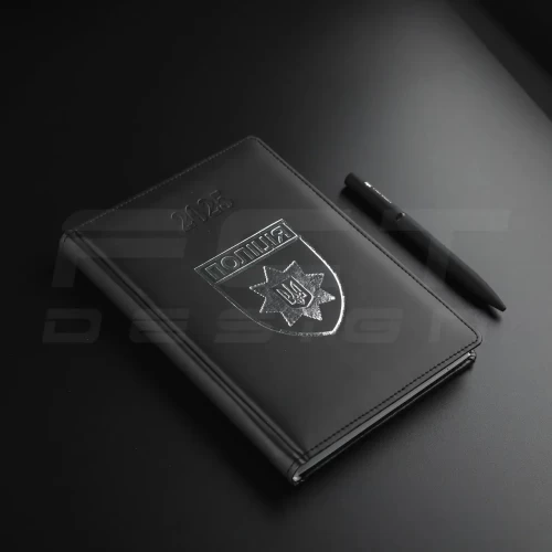 Блокнот щоденник Поліції датований з тисненням А5 на 2025 рік 14,8х21 см 14,8х21 см