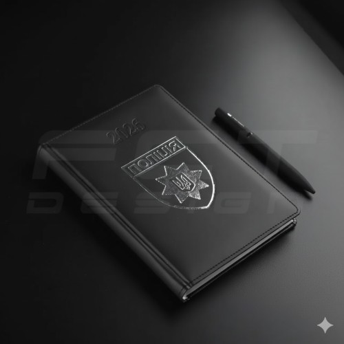 Блокнот дневник Полиции датирован с тиснением А5 на 2026 год 14,8х21 см