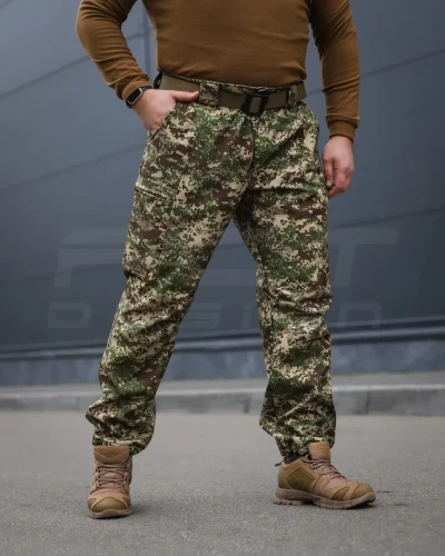 Брюки зимние Хантер Gen 2 Софтшелл утепленные хищник пиксель G-0822 40-42/3