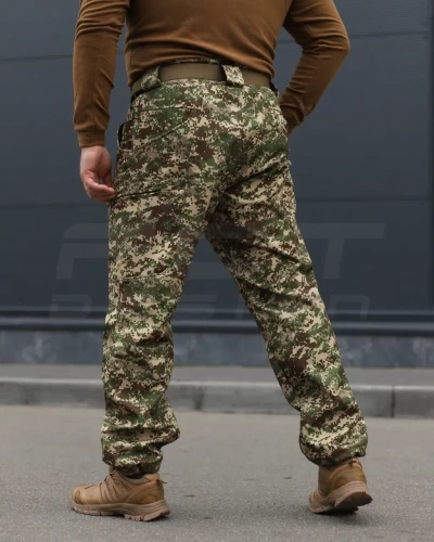 Брюки зимние Хантер Gen 2 Софтшелл утепленные хищник пиксель G-0822 40-42/3