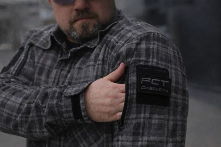 Тактична мілітарі Сорочка FCT демісезон утеплена в клітинку графіт (48 номер) 40-42/3 40-42/3