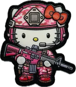 Шеврон/патч резиновый ПВХ "Hello Kitty"