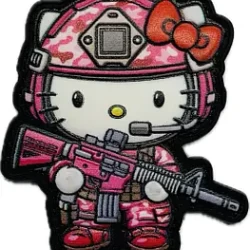 Шеврон/патч резиновый ПВХ "Hello Kitty"