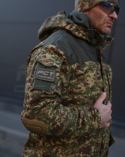 Костюм Горка 5 тактический зимняя Пиксель Хищник G-0822 с налокотниками и наколенниками 40-42/3