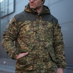 Костюм тактичний Гірка 5 зимова Піксель Хижак G-0822 з налокітниками та наколінниками
