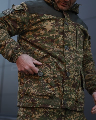 Костюм тактичний Гірка 5 зимова Піксель Хижак G-0822 з налокітниками та наколінниками 40-42/3 40-42/3