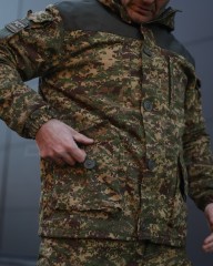 Костюм тактичний Гірка 5 зимова Піксель Хижак G-0822 з налокітниками та наколінниками