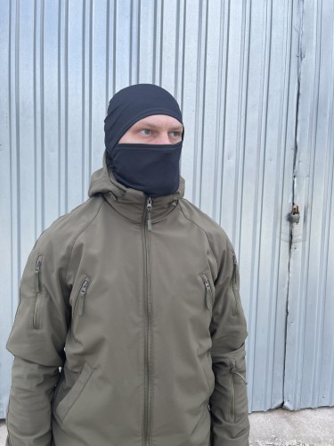 Шапка маска Балаклава літня чорна