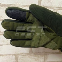 Рукавички зимові утеплені тактичні з кісточками хакі