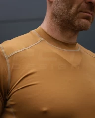 Лонгслів футболка довгий рукав тактична Джерсі стрейч койот