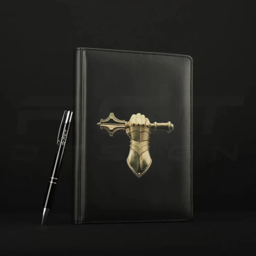 Блокнот щоденник Танкових військ ЗСУ чорний А5 з нанесенням 14,8 х21 см 14,8 х21 см