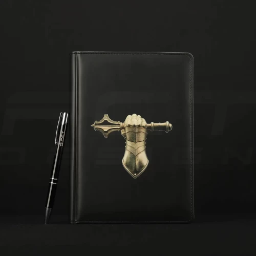 Блокнот щоденник Танкових військ ЗСУ чорний А5 з нанесенням 14,8 х21 см 14,8 х21 см