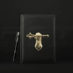 Блокнот щоденник Танкових військ ЗСУ чорний А5 з нанесенням