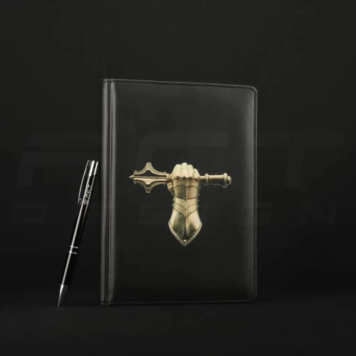 Блокнот щоденник Танкових військ ЗСУ чорний А5 з нанесенням 14,8 х21 см 14,8 х21 см