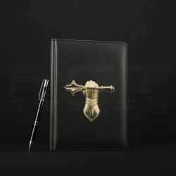 Блокнот дневник Танковых войск ВСУ черный А5 с нанесением