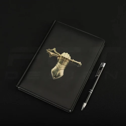 Блокнот щоденник Танкових військ ЗСУ чорний А5 з нанесенням 14,8 х21 см 14,8 х21 см