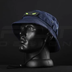 Панама тактическая рип-стоп Велкро с регулятором синяя