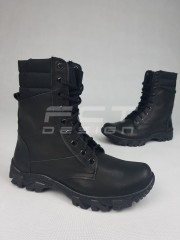 Берці тактичні демісезонні Енерджі шкіряні чорні