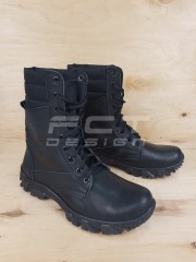 Берці тактичні демісезонні Енерджі шкіряні чорні