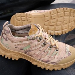 Кросівки жіночі тактичні літні Вікінг шкіра на сітці мультикам