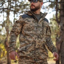 Костюм Горка 5 зимняя камуфляж пиксель ВСУ с налокотниками и наколенниками