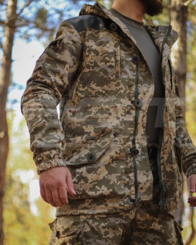 Костюм Горка 5 зимняя камуфляж пиксель ВСУ с налокотниками и наколенниками 40-42/3
