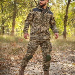 Костюм Горка 5 зимняя камуфляж пиксель ВСУ с налокотниками и наколенниками