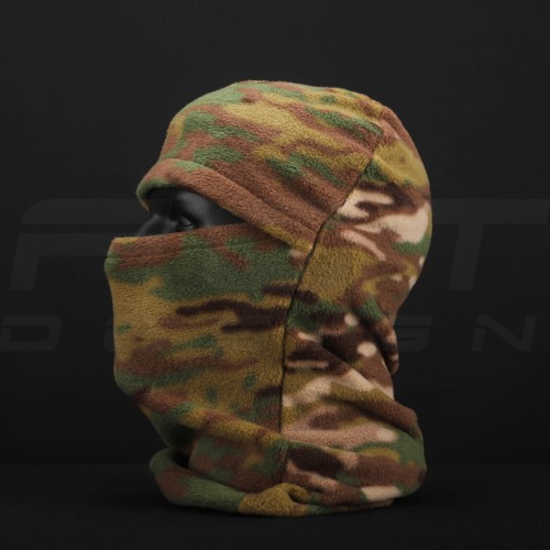 Шапка маска, Балаклава флис Мультикам