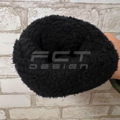 Рукавички зимові утеплені тактичні з кісточками чорні