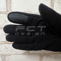 Рукавички зимові утеплені тактичні з кісточками чорні