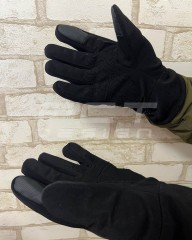 Рукавички зимові утеплені тактичні з кісточками чорні