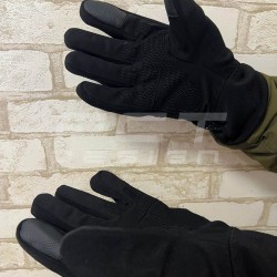 Рукавички зимові утеплені тактичні з кісточками чорні