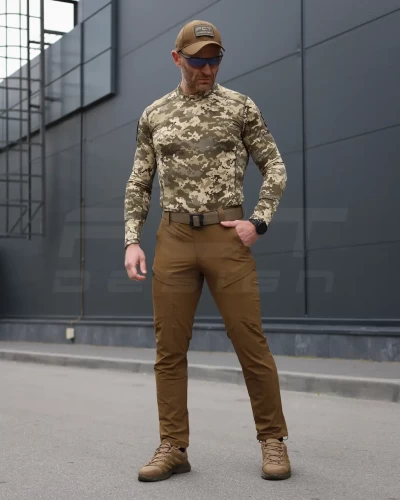 Лонгслів футболка довгий рукав тактична Джерсі і стрейч піксель ЗСУ 44 44