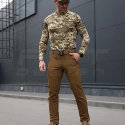 Лонгслив футболка длинный рукав тактическая Джерси и стрейч пиксель ВСУ