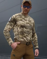 Лонгслів футболка довгий рукав тактична Джерсі і стрейч піксель ЗСУ